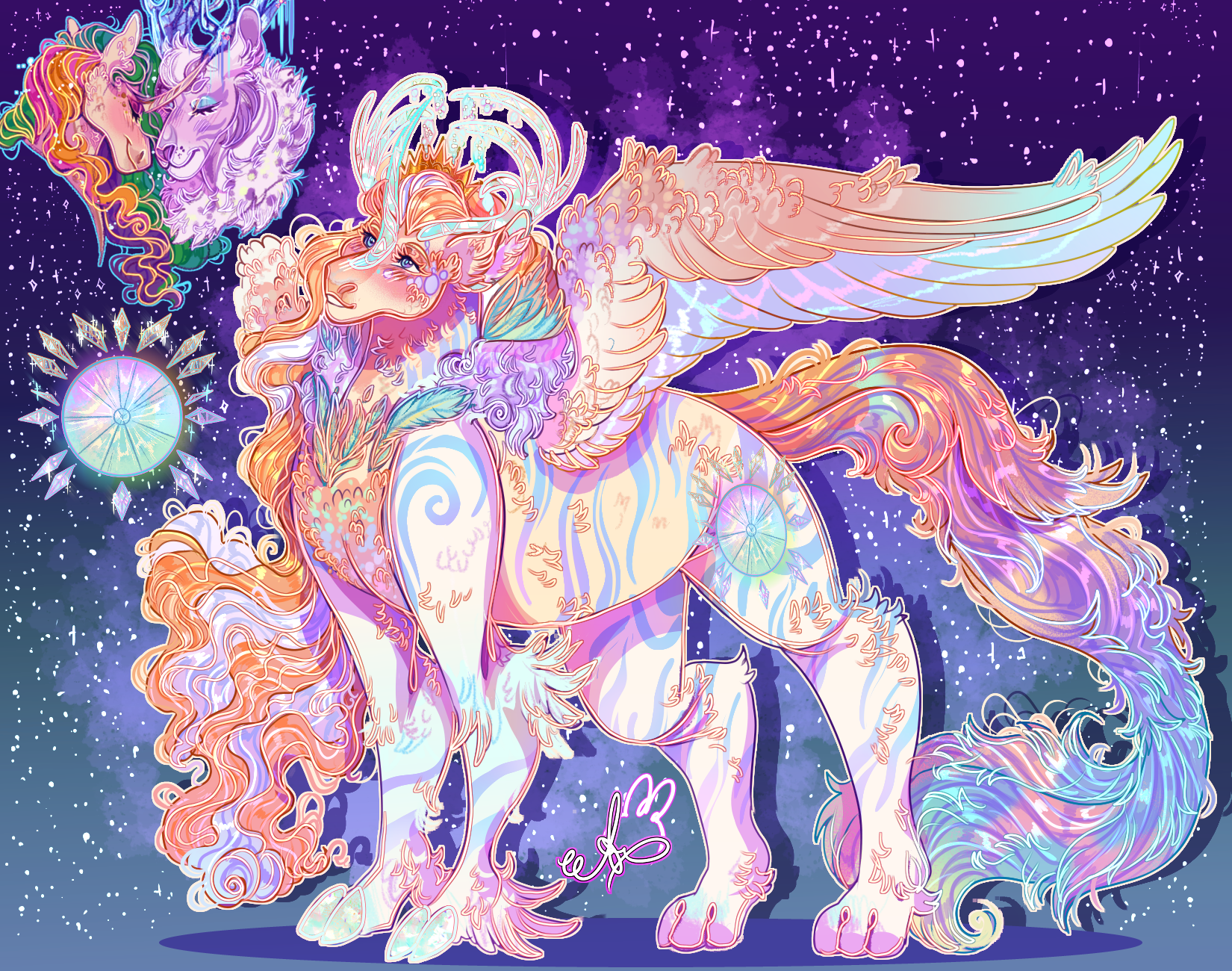 -Commission- Crystals and sun.