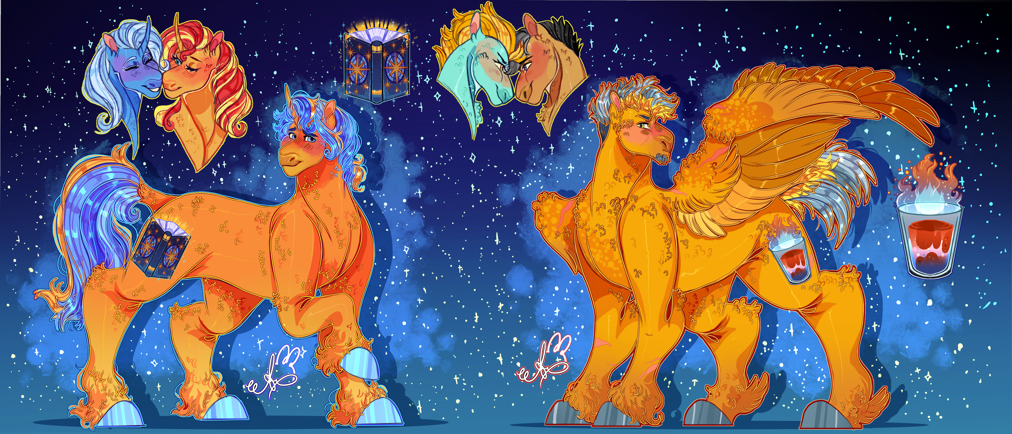 -Commission- Orange opposites.