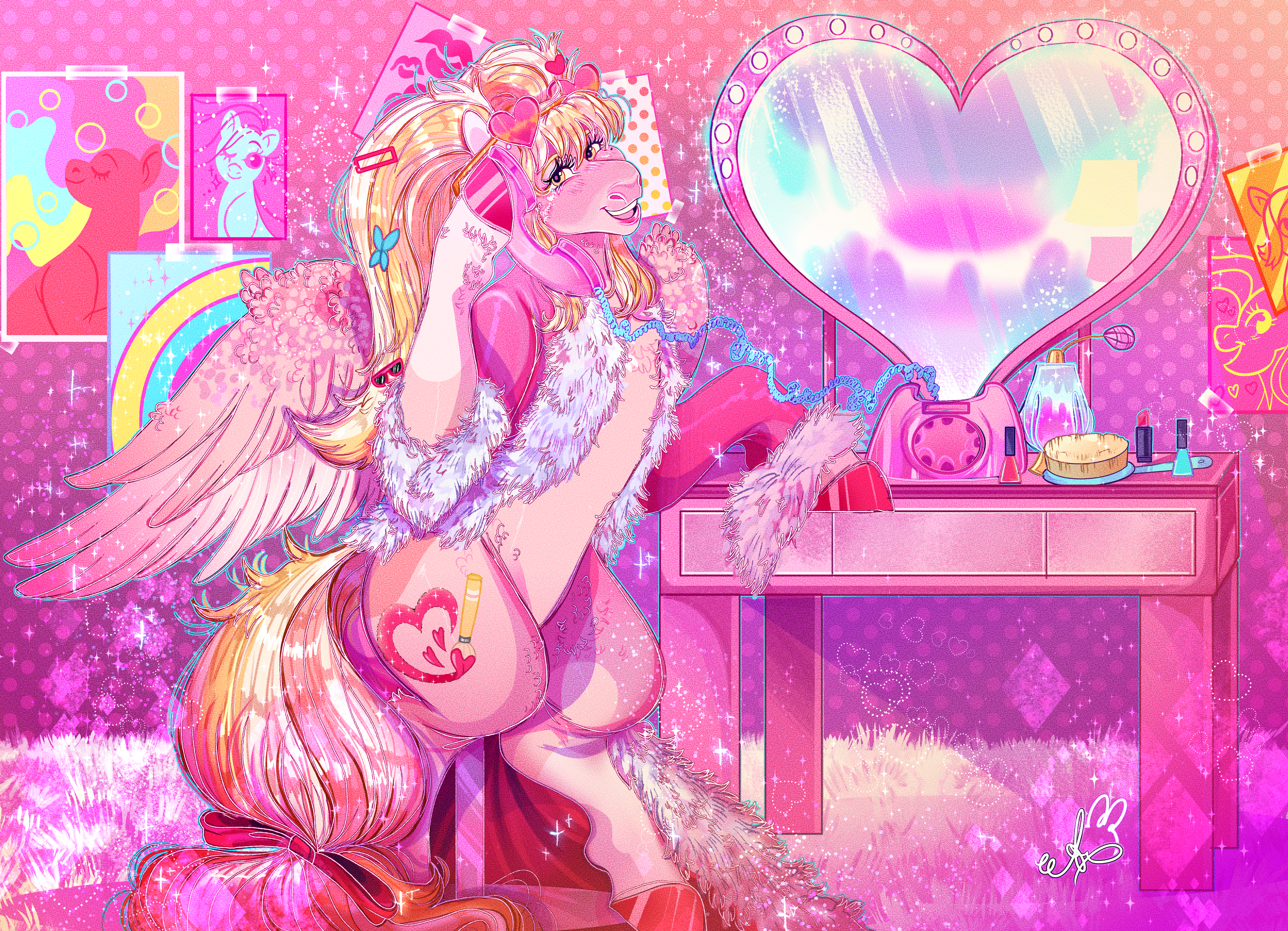 -Commission- Pretty in pink.