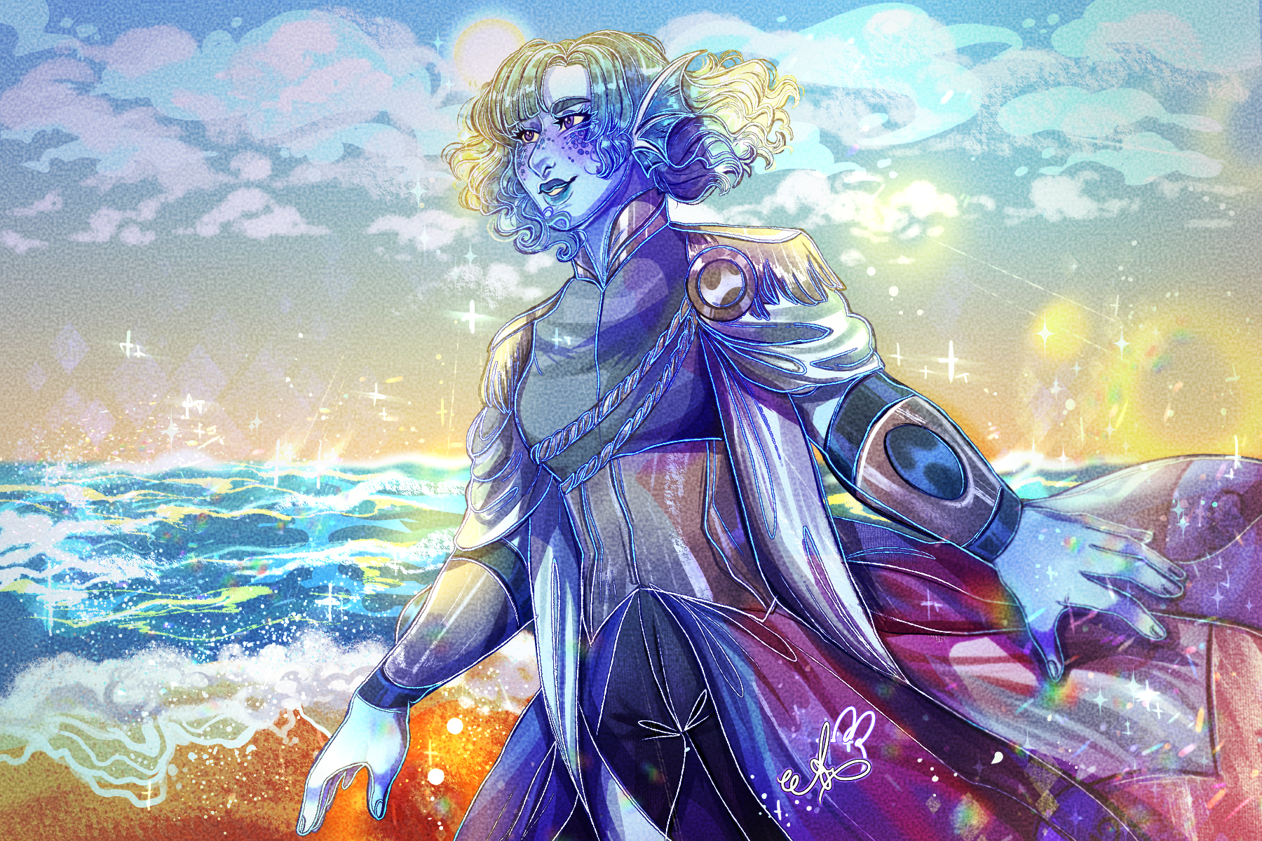 -Commission- Blue seas and warm sand.