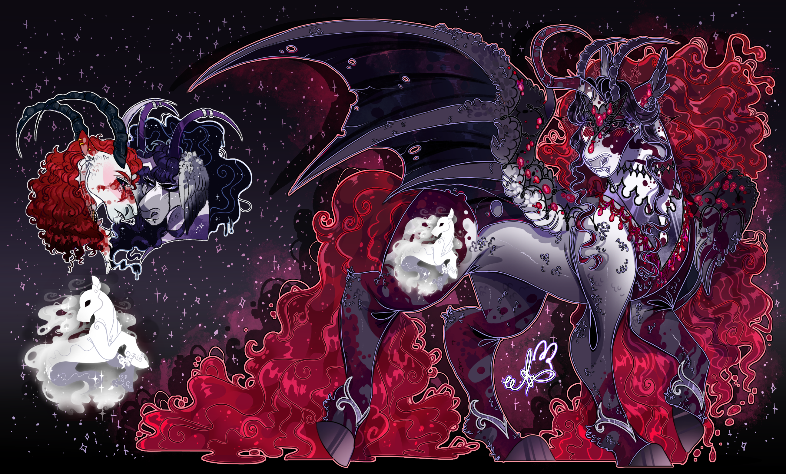 -Commission- Gothic Alicorn.