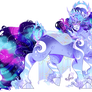 Commission-Crystal galaxies.