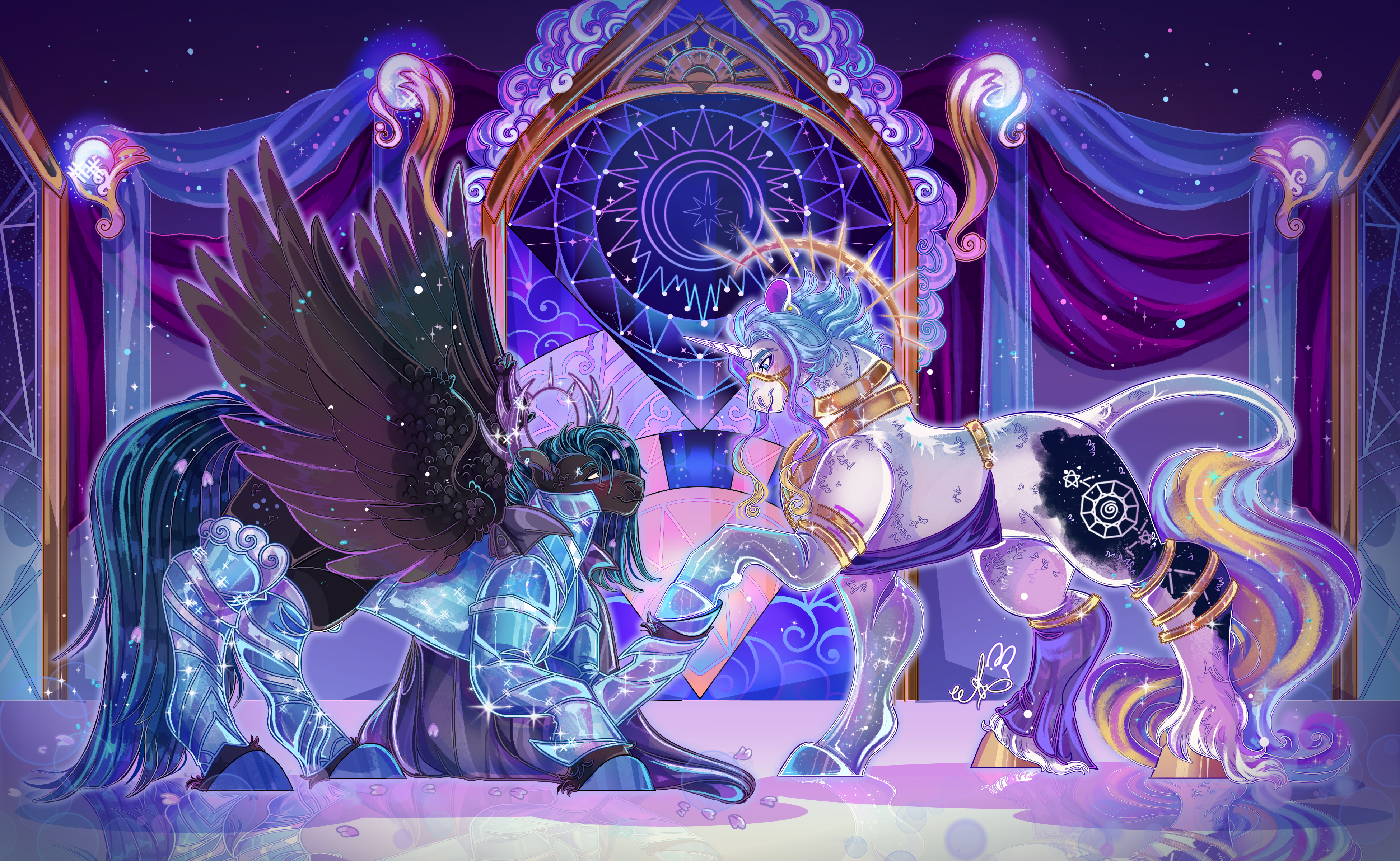 Commission- King and knight.