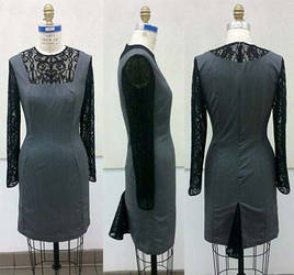 CDFP 3 Final: Grey Dress with Black Lace