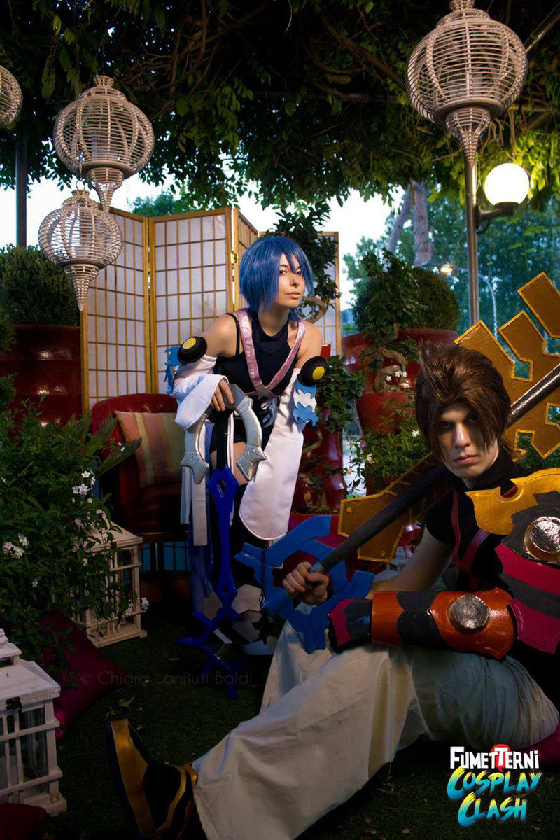 Aqua and Terra cosplay.