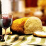 Bread and wine - still-life