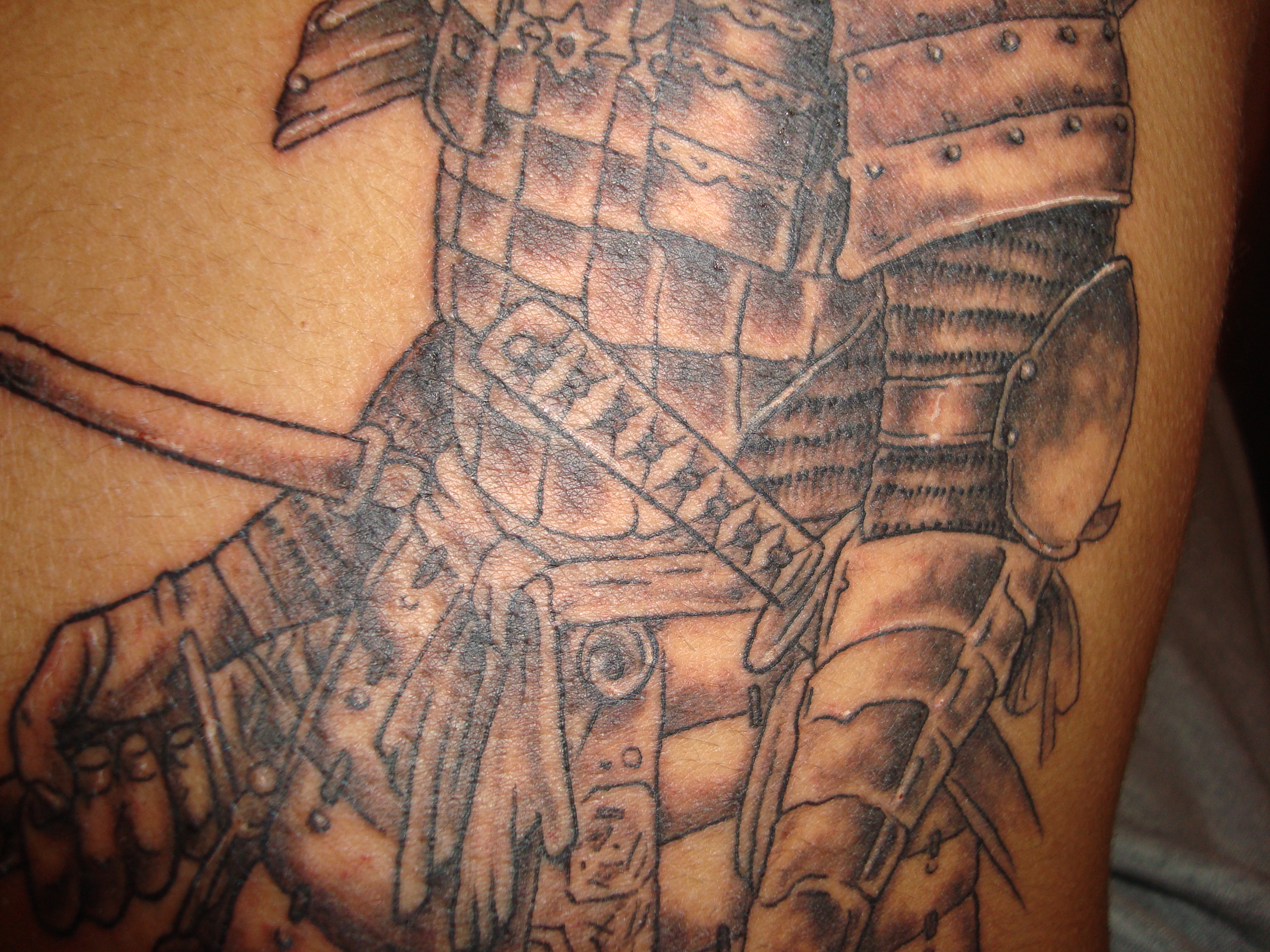 Samurai Tattoo Close Up 3 by evoelf on DeviantArt Samurai Tattoo Close Up 3 by evoelf on DeviantArt
