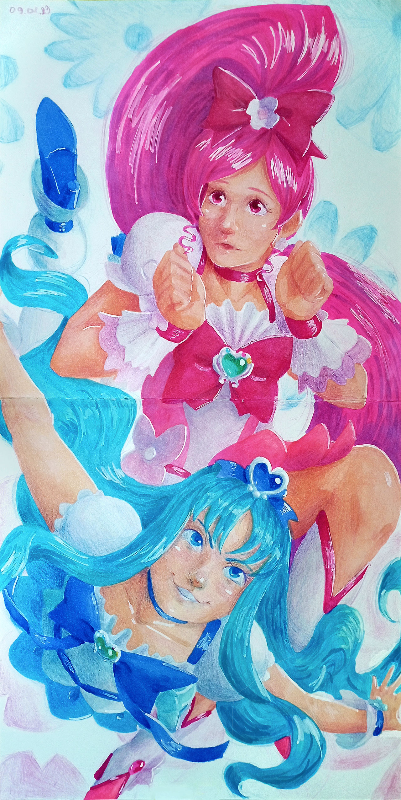 Cure Blossom And Cure Marine By Noashank On Deviantart Cure Blossom And Cure Marine By Noashank On Deviantart