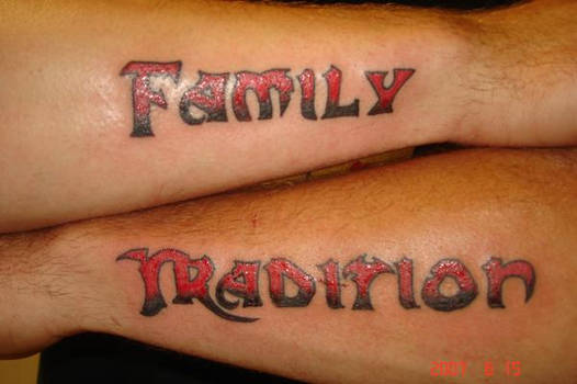 Family tradition tattoo