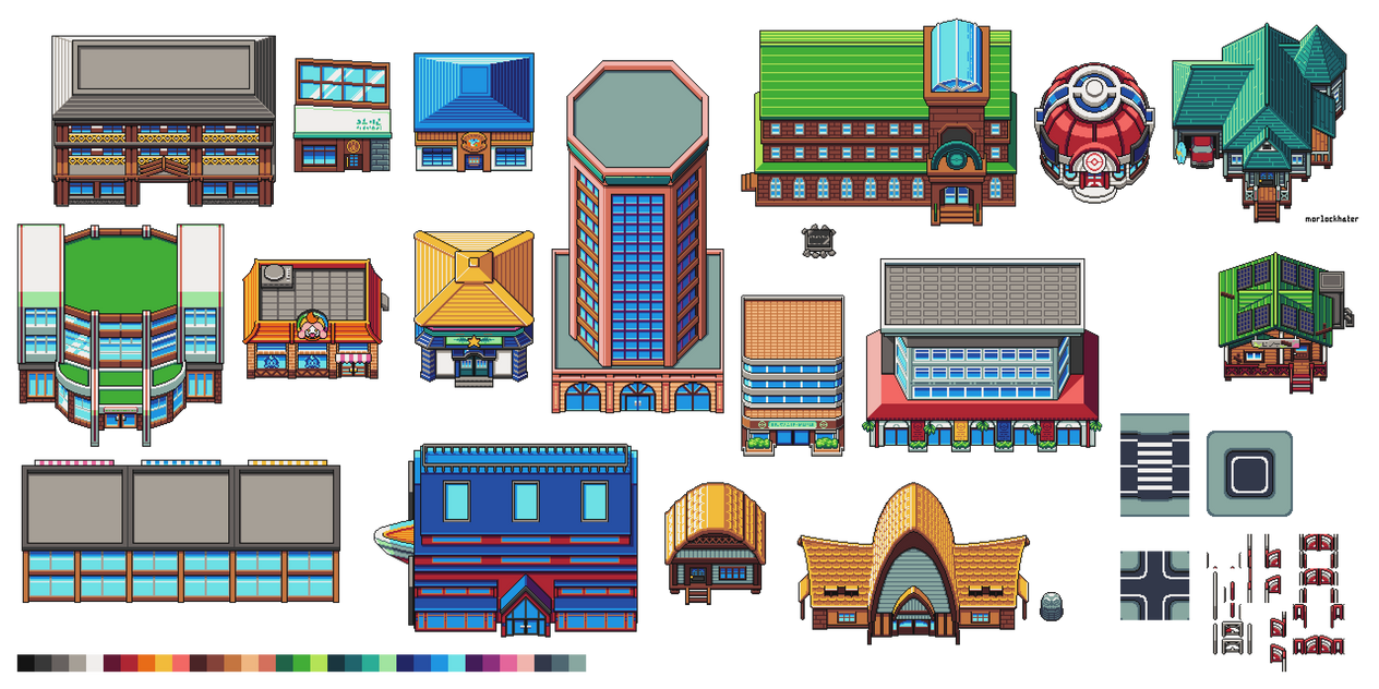 Pokemon Ultra Sun and Moon - Melemele Island Tiles by morlockhater