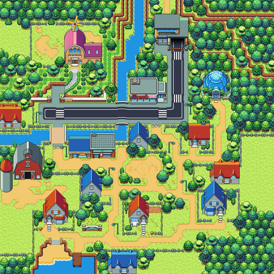 Pallet Town New Style! by MorlockLiam on DeviantArt