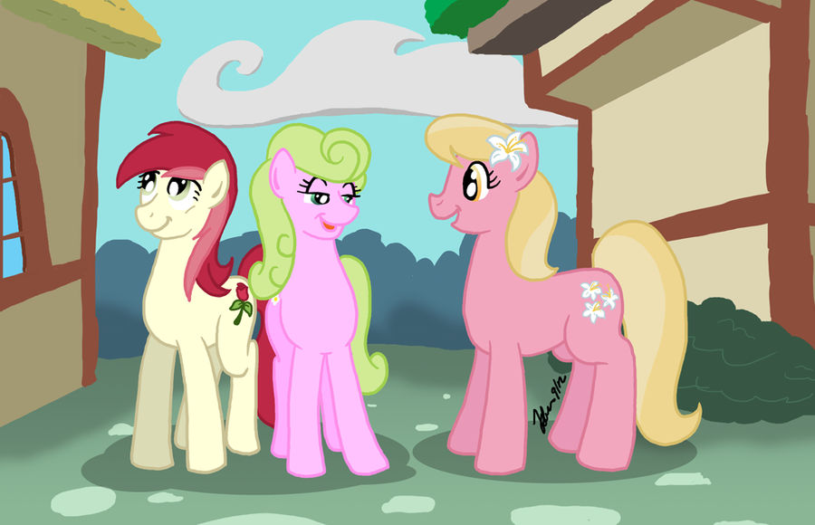 MLP -- Flower Trio by the-gneech on DeviantArt