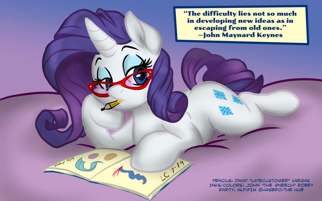 Rarity-- Waiting for Inspiration Collab