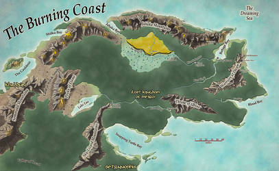 Burning Coast Dungeons and Dragons Map