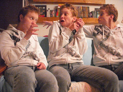 Triplet Sisters Arguing