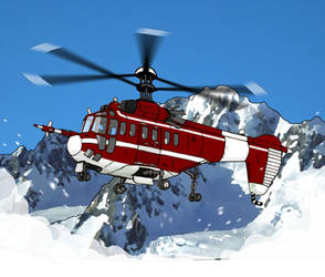 Carandian Mountain Range Coaxial  helicopter