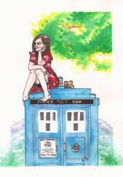 Clara and the TARDIS