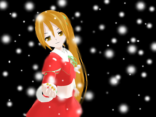 MMD Christmas Neru by midnighthinata