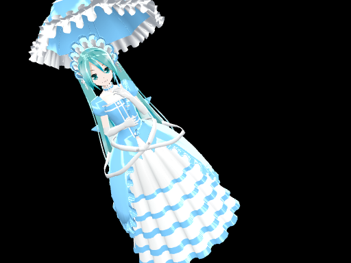 Lat Victorian-Style Miku DL by midnighthinata