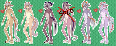 New species adoptables! - offer 5 USD -