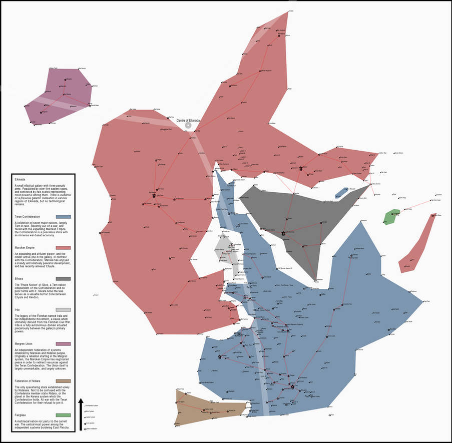 GW - Political Map of Eikinada - Circa 45,000AK