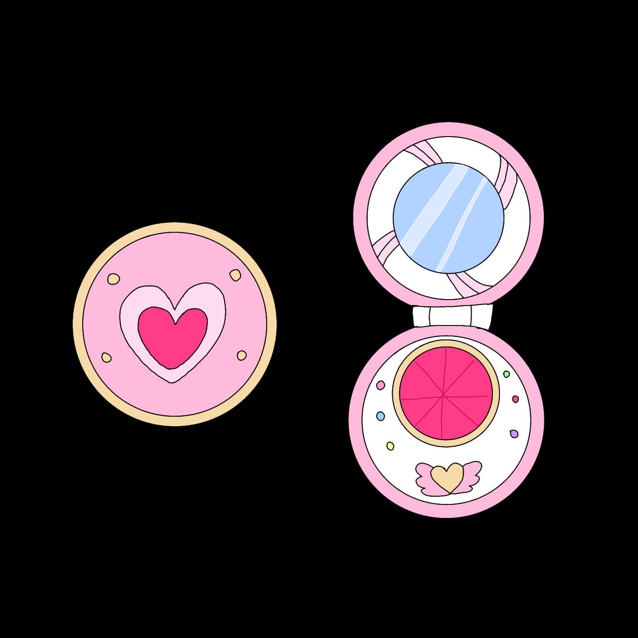 Heart's Compact by KaileytheUnicornGirl on DeviantArt