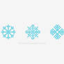 Set of Snowflake Icons