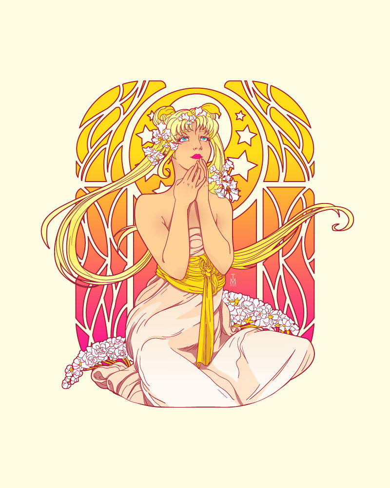 Art Nouveau-Inspired Sailor Moon by tashamille on DeviantArt