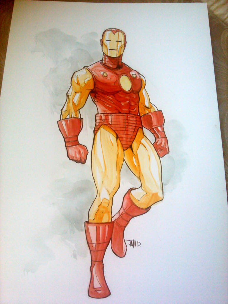 Comic Book Coloring Style Guide - Part 5 Copic Markers and Iron Man 