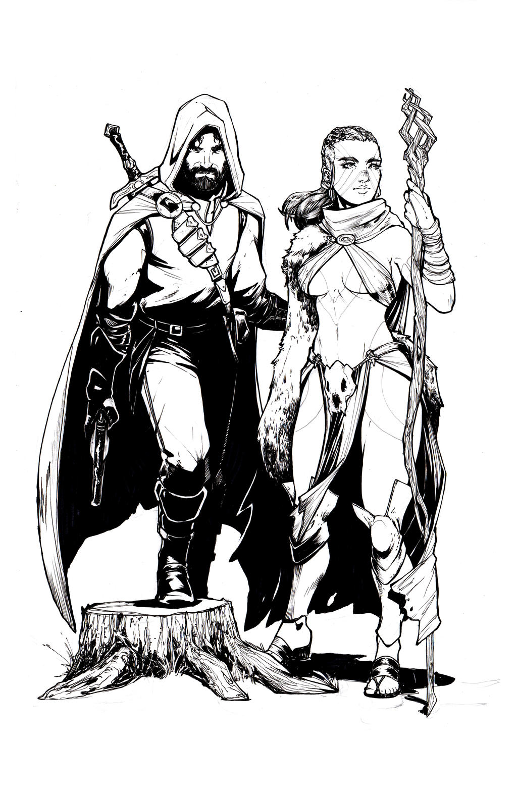 Ranger and Druid Commission by Harpokrates on DeviantArt
