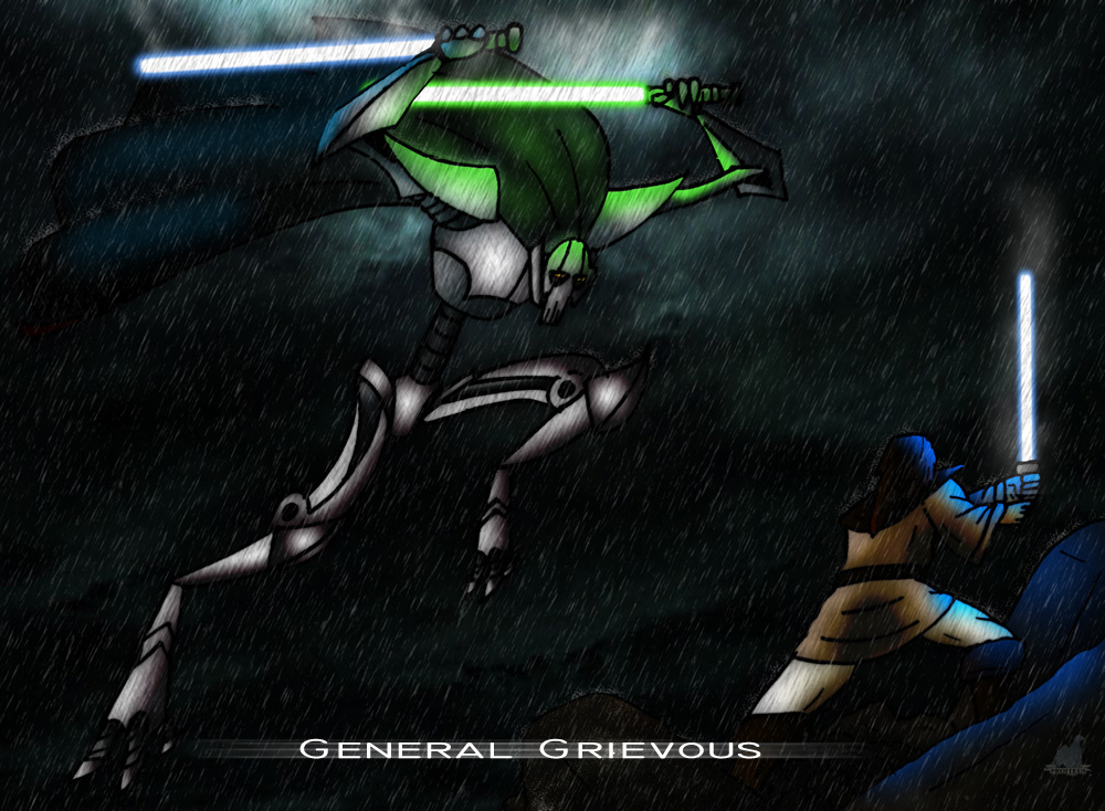 ArtStation - General Grievous vs Jedis Star Wars fan art