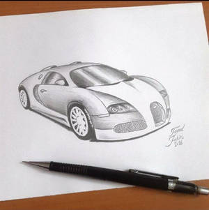 bugatti vyron drawing