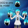 3DCG to pmx hair for tda model