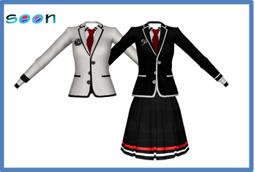 sims4 to mmd school uniform by lulirine DL