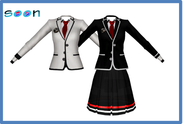 sims4 to mmd school uniform by lulirine DL by LULIRINE on DeviantArt