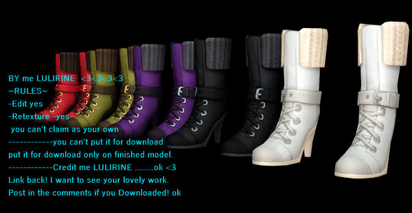 lulirine + sims4 shoes pack 2 for DL by LULIRINE on DeviantArt