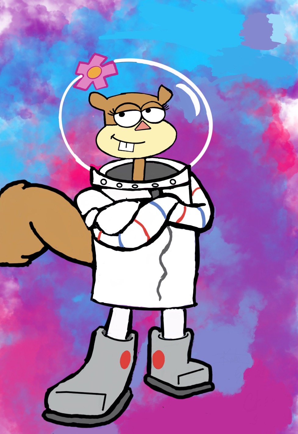 Sandy Cheeks Overthinking Sandy Cheeks by FavoriteCartoonGirl on DeviantArt