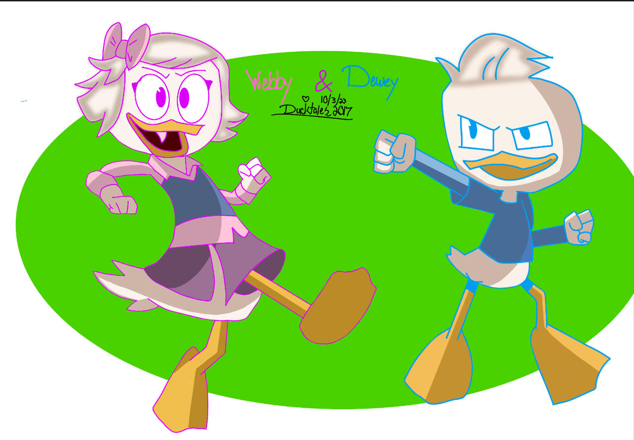 Webby and Dewey. by FavoriteCartoonGirl on DeviantArt