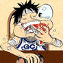 Luffy Eat and Sleep