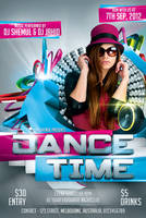 Dance Time Party Flyer Template