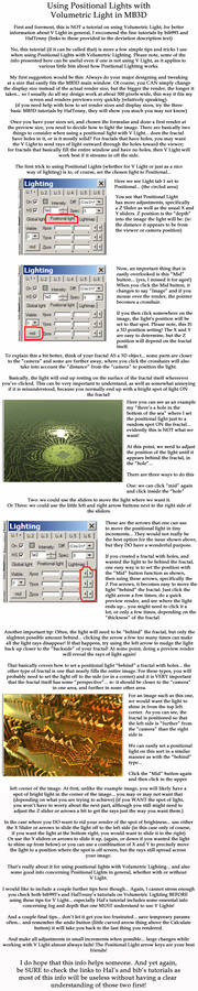Using Positional Lights w Volumetric Light in MB3D