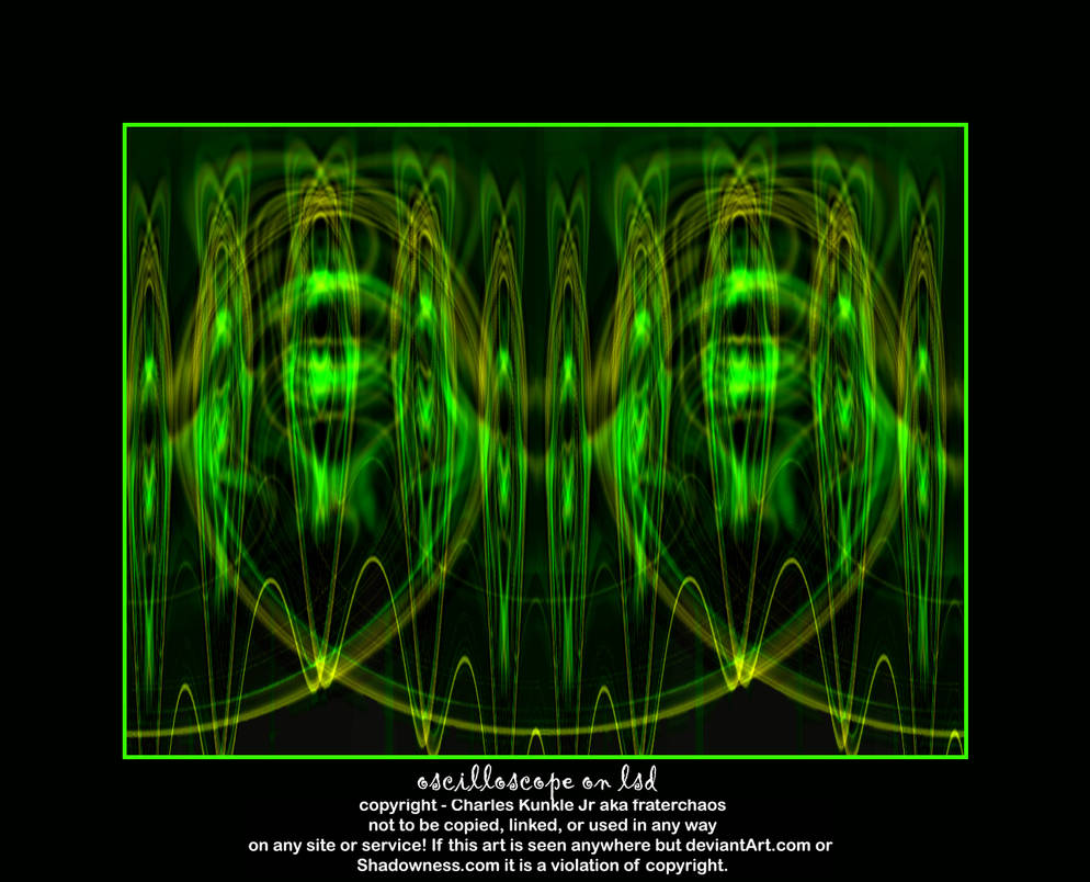 oscilloscope on lsd by fraterchaos on DeviantArt