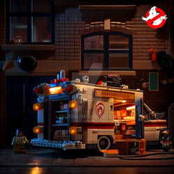 Ekortal Ghostbusters Full Firehouse in lego in roo