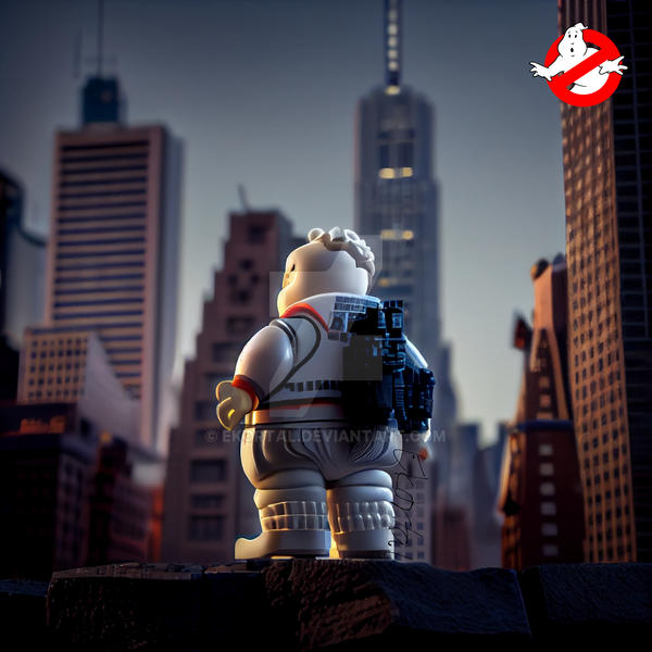 Ghostbusters Rear View Ekortal Ghostbusters full lego figurine View of Ne by ekortal on DeviantArt