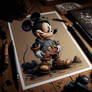 Full body Drawing of Mickey mouse