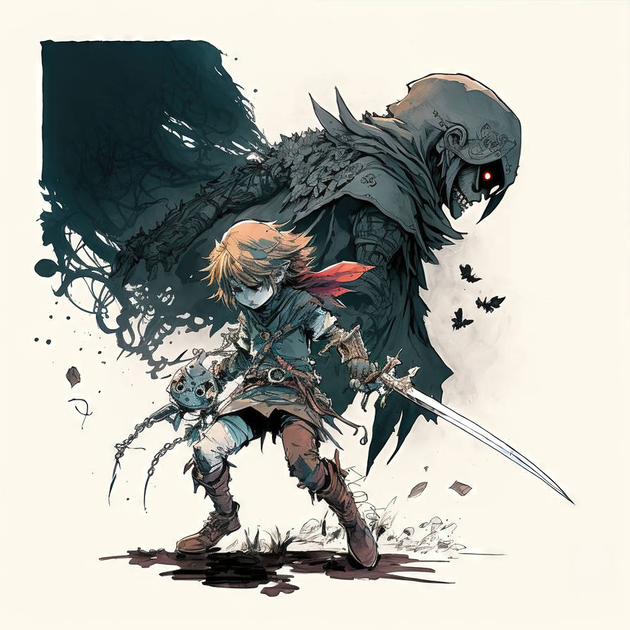 Full body Drawing of young boy link by ekortal on DeviantArt
