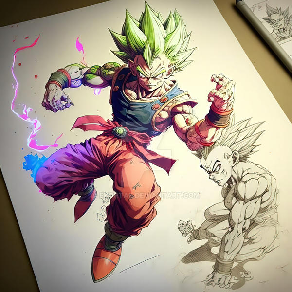 Goku vs Vegeta by TheOneNimbus on DeviantArt