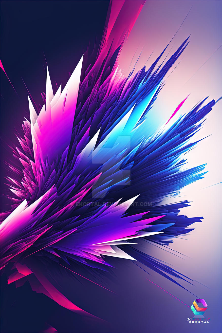 Abstract Design Violet Bold Violet Pink Abstract Graphic Design by ekortal on DeviantArt