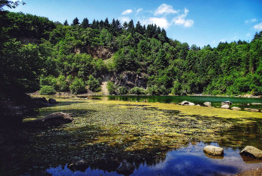 Hidden quarry lake