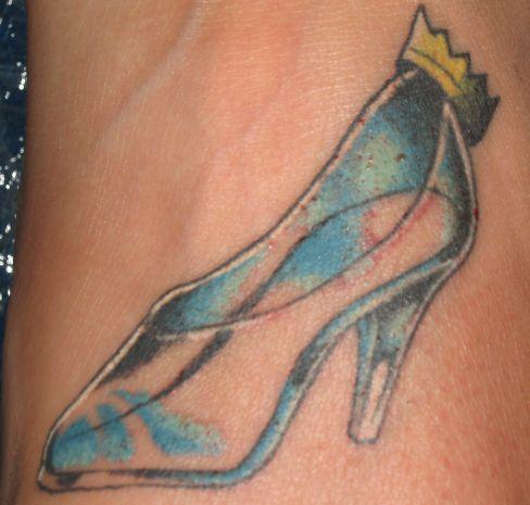 Princess Cinderella Glass Slipper Tattoo Flash Art Pinup -  Portugal